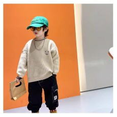 批发童装儿童针织马甲秋季新款男女童坎肩中小童毛衣背心宝<b class='q'>宝马</b>夹外穿