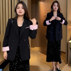 批发官图  国风西装外套女2026<b class='q'>秋</b>新款洋气宽松显瘦设计感百搭上衣潮