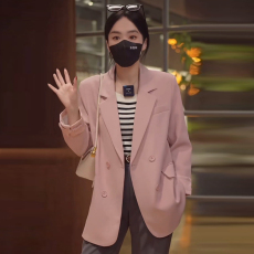 批发官图  新中式国风盘扣西装外套女2026春<b class='q'>秋</b>季新款宽松气质显瘦上衣