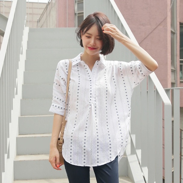 LN35172# 韩版女夏衬衫...