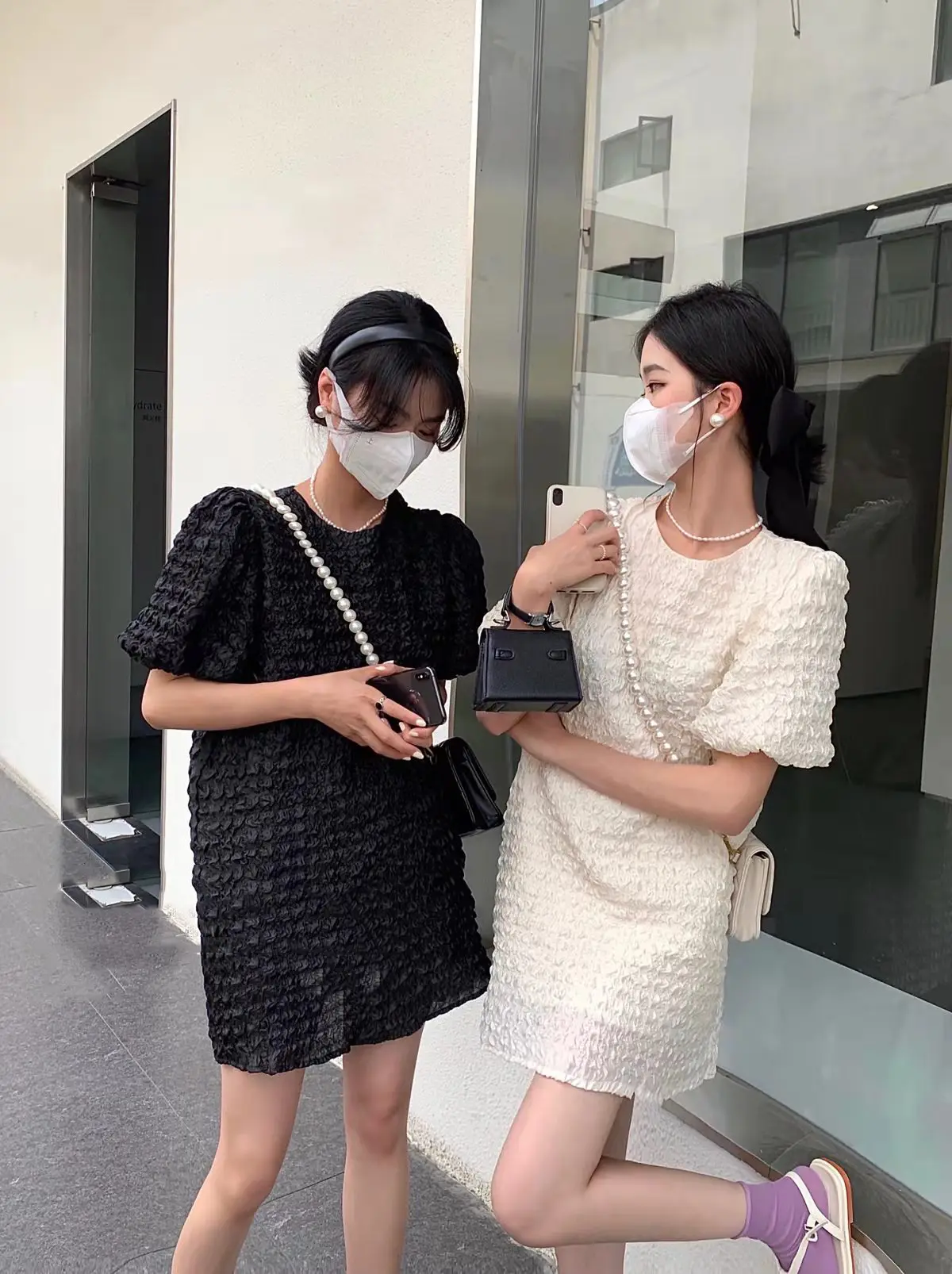프리미엄 소재의 A라인 원피스 상세 이미지 1