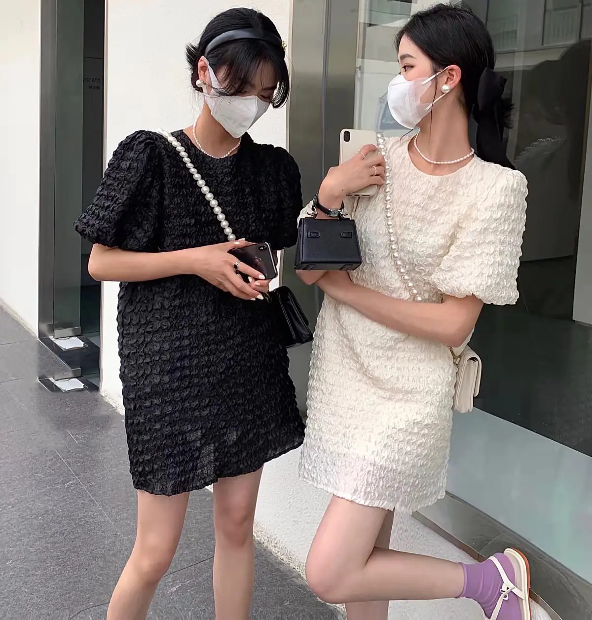 프리미엄 소재의 A라인 원피스 상세 이미지 12
