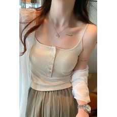 批发短款带胸垫吊带女内搭2026夏季外穿打底背心美背<b class='q'>内衣</b>文胸一体上衣