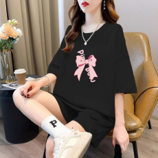 批发慵懒风卡通<b class='q'>运动服</b>套装女夏季新款休闲<b class='q'>短袖</b>短裤女士两件套