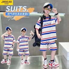 批发原版质量套装夏季<b class='q'>儿童</b>装短<b class='q'>裤</b>两件套速干篮球服夏装中大童薄款衣服