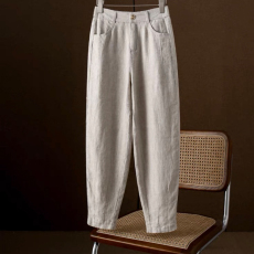 批发官图  2026春夏新款高端薄款宽松阔腿九分<b class='q'>休闲</b>大码小脚哈伦裤