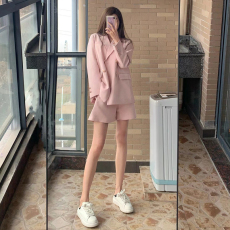 批发2026年早春季新款 春装时尚<b class='q'>套装</b><b class='q'>女</b>小香风 西装外套配<b class='q'>短裤</b>两件套