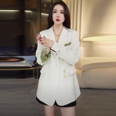 批发官图  新中式西装外套女2026春<b class='q'>秋</b>新款气质百搭宽松盘扣国风小西服