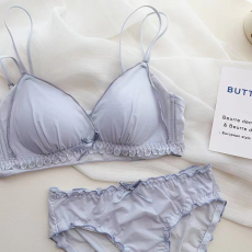 批发少女薄杯无痕内衣套装
