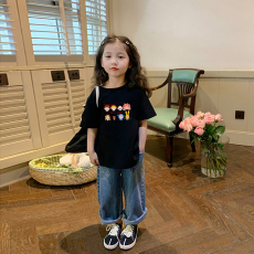 批发纯棉儿童短袖T恤夏季新款卡通亲子童装男女童宝宝休闲上衣