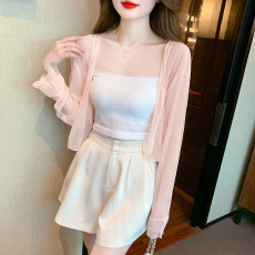 批发已出货 2026夏季新款薄款防晒百<b class='q'>搭</b>超仙<b class='q'>长袖</b>珍珠<b class='q'>开衫</b>小清新外套女