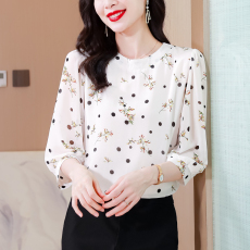 批发实拍衬衫女装夏季2026新款七分袖夏装短袖上衣气质时尚小衫衬衣