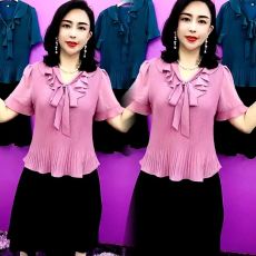 批发时尚休闲夏装爆款连衣裙新款高贵轻奢假两件收腰减龄舒适遮肚子裙