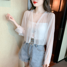 批发已出货2026夏季新款百<b class='q'>搭</b>薄款纯色V领<b class='q'>长袖</b>防晒简约小清新<b class='q'>开衫</b><b class='q'>外</b><b class='q'>搭</b>