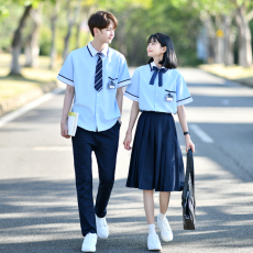 批发大量有货 实拍情侣装毕业服学院风学生班服套装jk制服女68 男58