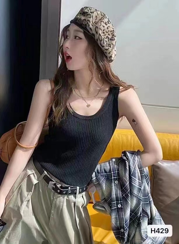 針織背心女2024新款打底吊帶西裝內搭遮副乳寬肩帶無袖上衣夏外穿
