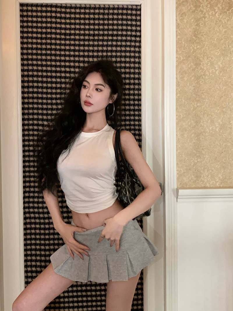 Summer High Beauty Pilates Cover Up Hollow Sleeveless Sports Tank Running Fitness Yoga Top_voghion.com