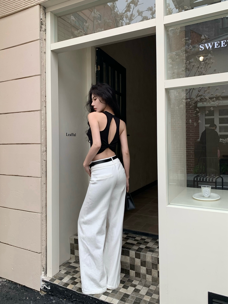 Summer High Beauty Pilates Cover Up Hollow Sleeveless Sports Tank Running Fitness Yoga Top_voghion.com
