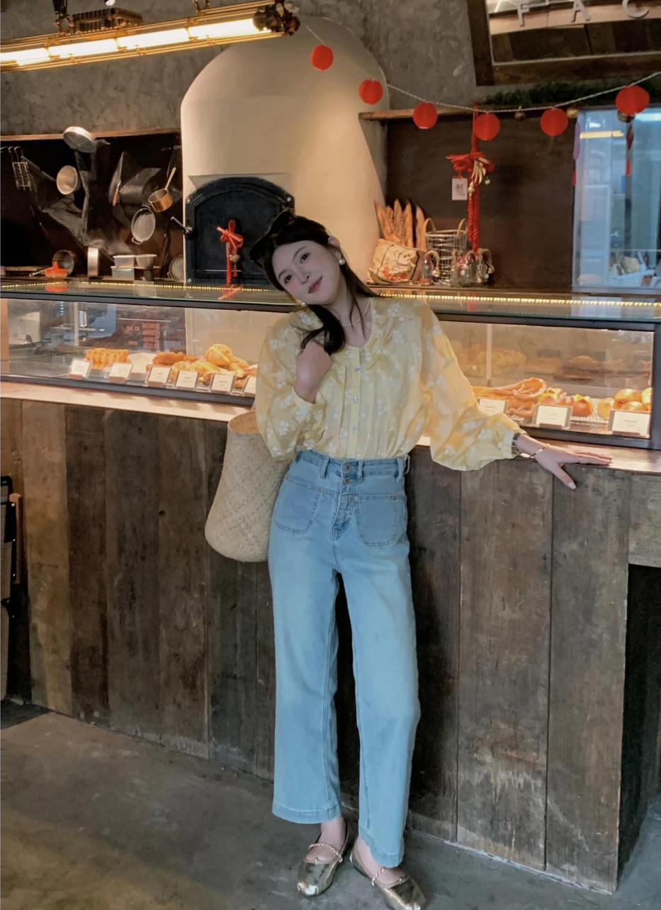 漫姐的店小姐姐的花園早春法式復古氣質高級感繡花設計寬鬆上衣