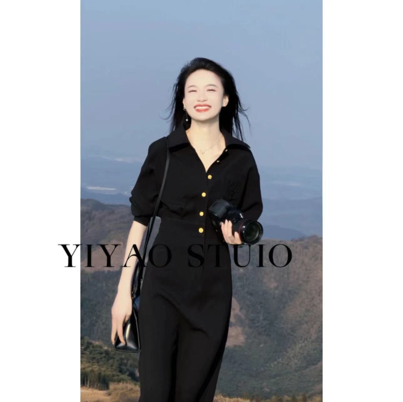 亦瑤定製麻豆小姐 輕奢高端氣質時尚收腰顯瘦款連衣裙