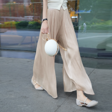 批发官图夏季新款女士<b class='q'>休闲裤</b>高腰阔腿裤冰丝直筒裤爆款长裤子薄款垂感