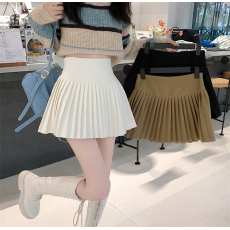 批发创峰好质量<b class='q'>百褶裙</b>子四季白色防走光小个子<b class='q'>半身裙</b>女装辣妹A字短裙