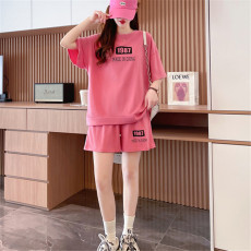 批发<b class='q'>实拍</b>抖音质量实价/后包领/纯棉/宽松洋气跑步运动休闲套装