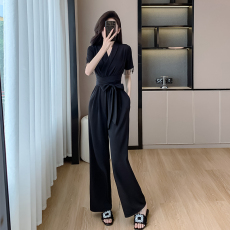 批发2026新款法式高级感流苏<b class='q'>连体裤</b><b class='q'>小个</b>子气质减龄显瘦V领连体衣