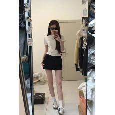 批发<b class='q'>夏</b>天小个子显高穿搭盐系减龄奶乖港风上衣半身短裙两件套装女