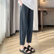 批发现孕妇裤子夏季外穿新款宽松阔腿裤显瘦高腰九分<b class='q'>哈伦裤</b>女萝卜裤