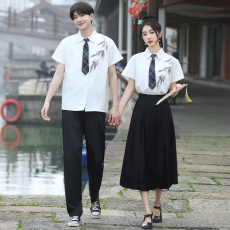 批发图案已注册版权实拍情侣装学院风古风毕业照<b class='q'>舞台</b>服班服校服