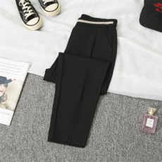 批发实拍大码胖妹妹2026夏季新款冰丝显瘦韩版开叉休闲小<b class='q'>哈伦裤</b>