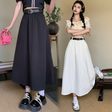 批发半身裙女高腰伞裙黑色西装裙长裙中长款a字裙子