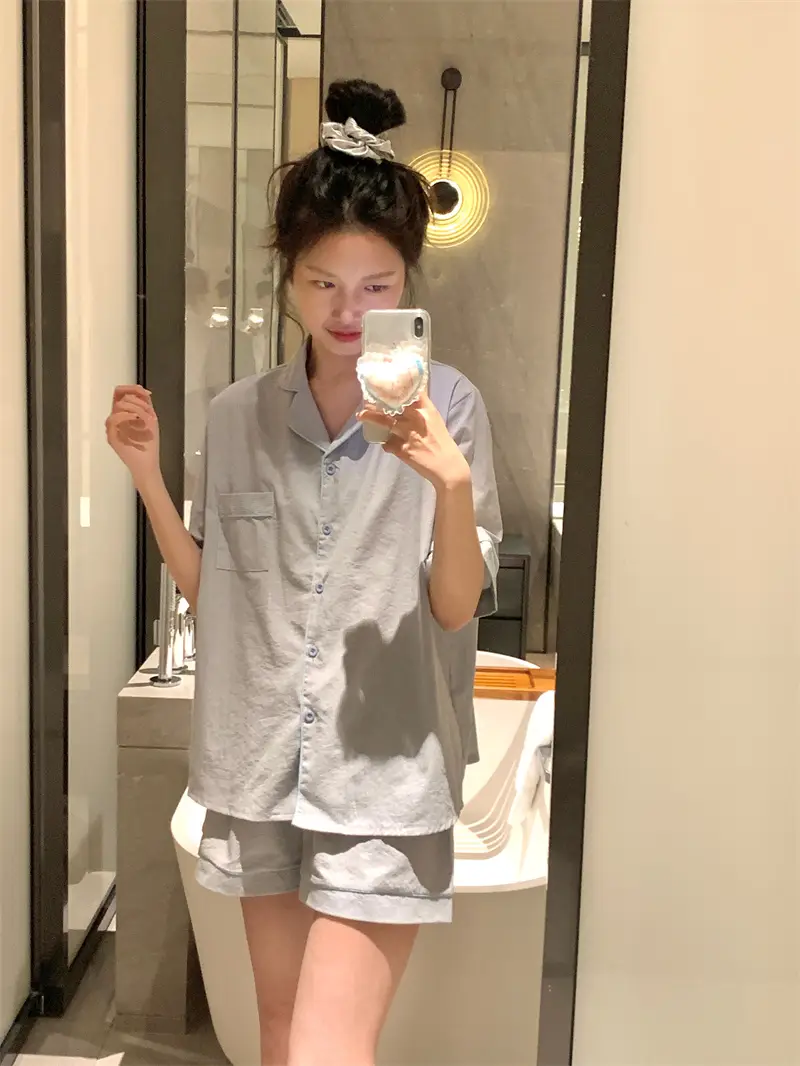 소프트한 소재의 데일리 홈웨어 세트 상세 이미지 4