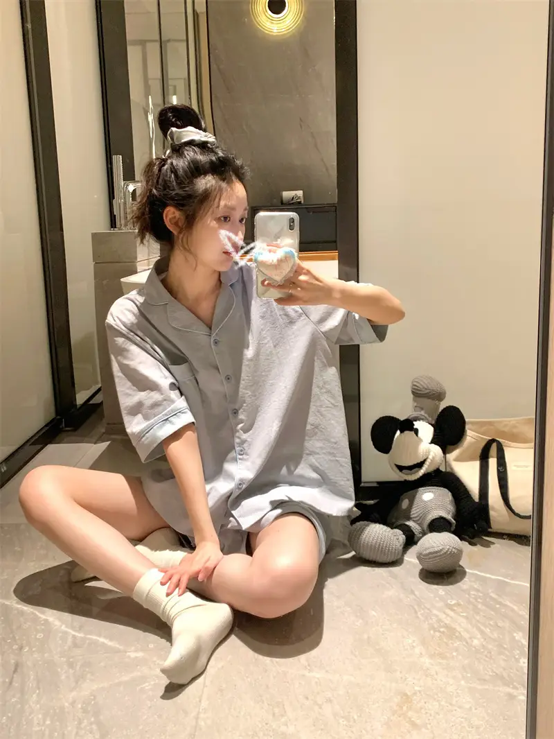 소프트한 소재의 데일리 홈웨어 세트 상세 이미지 7
