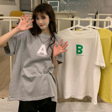 批发韩国外贸短袖T恤女夏季新款韩版设计感小众超火上衣百搭女装