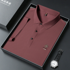 批发中青年男士夏季新款短袖T恤冰丝无痕翻领速干polo衫半袖休闲上衣