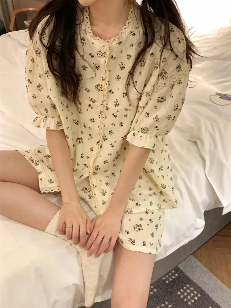 소녀 풍 루즈 슬리퍼 셋트 상세 이미지 8