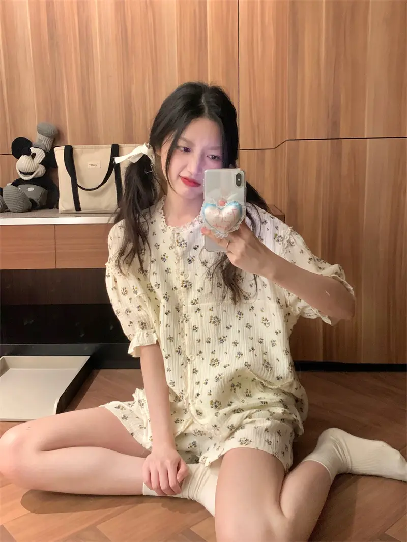 소녀 풍 루즈 슬리퍼 셋트 상세 이미지 10
