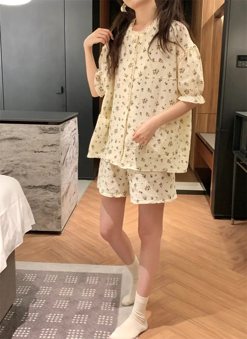 소녀 풍 루즈 슬리퍼 셋트 상세 이미지 11