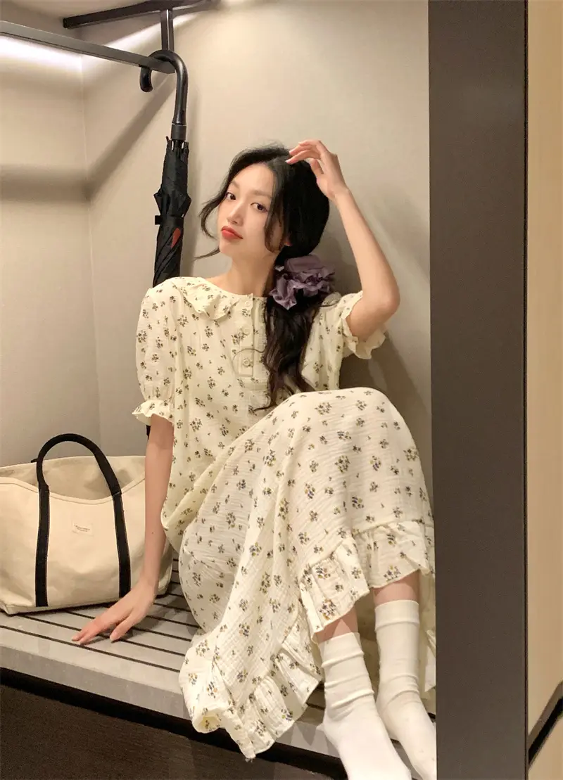소녀 풍 루즈 슬리퍼 셋트 상세 이미지 12