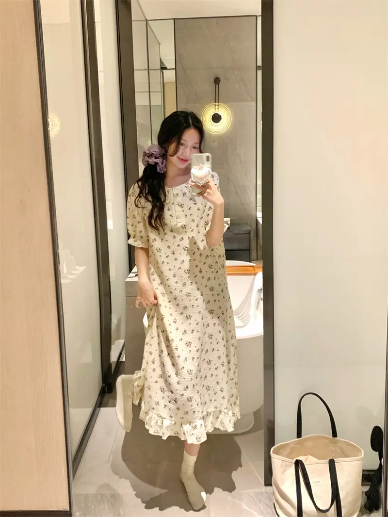 소녀 풍 루즈 슬리퍼 셋트 상세 이미지 18