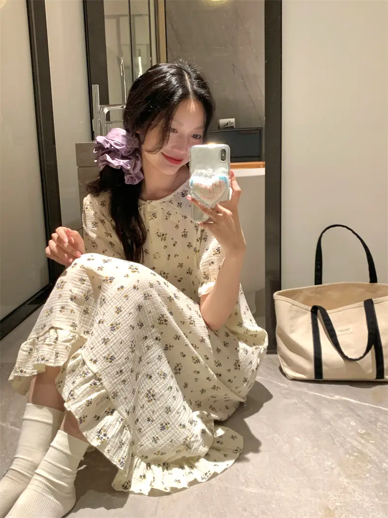 소녀 풍 루즈 슬리퍼 셋트 상세 이미지 21