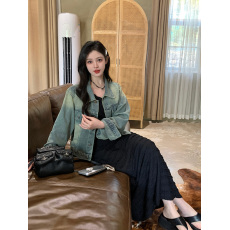 批发实拍大码女装法式气质吊带连衣裙外搭牛仔外套胖MM藏肉显瘦裙