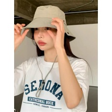 批发纯色防水渔夫帽可收纳包包盆帽<b class='q'>夏</b>薄款速干户外登山帽遮阳帽子女