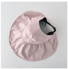 批发帽子女夏季遮阳防晒黑胶空顶防晒渔夫帽百搭潮流遮阳帽新款