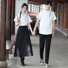 批发已出货 实拍 <b class='q'>情侣装</b>班服初中高中学生新中式演出服套装