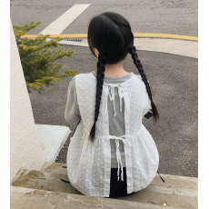 批发有货 韩国ins夏 叠穿 蒲团花刺绣 绑带设计感 背心吊带