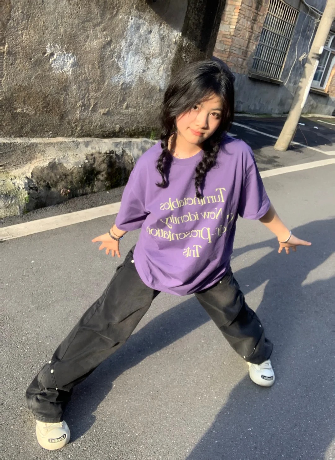 欧美嘻哈hiphop短袖女小众设计感oversize街头嘻哈宽松t恤情侣夏