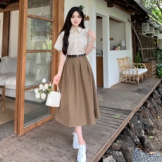 批发衬衫女春秋新款学院风外穿 衬衣<b class='q'>韩版</b>宽松jk制服小众套装